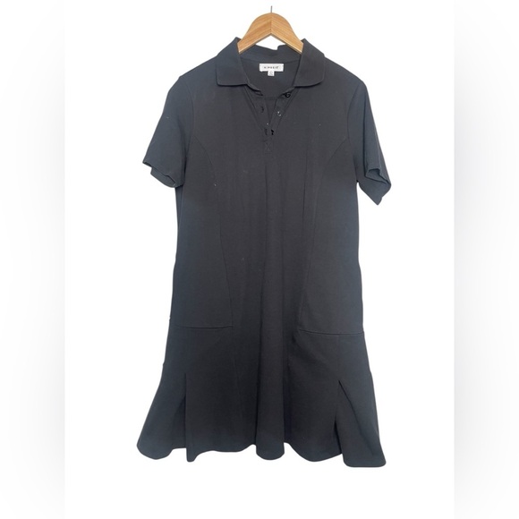 KINESIS | Collared Polo Tennis Prep Dress Pockets Athleisure Sporty Quiet Luxury - Picture 1 of 5